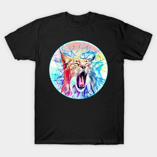 The lynx cat in freedom a wild cat in satisfaction T-Shirt